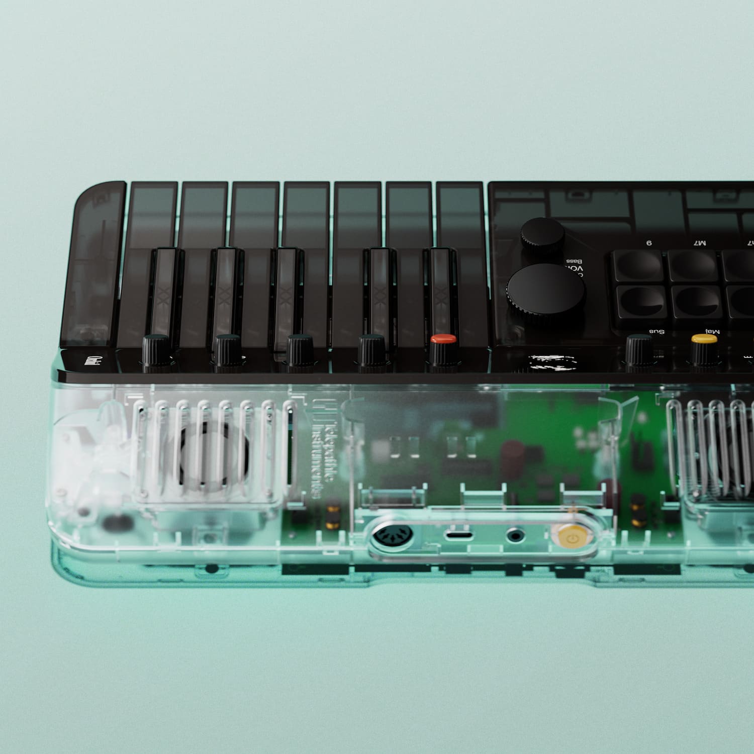 Quand le synthé se met à nu : Telepathic Instruments lance le Clear Orchid Arctic, version transparente d'un objet déjà culte
