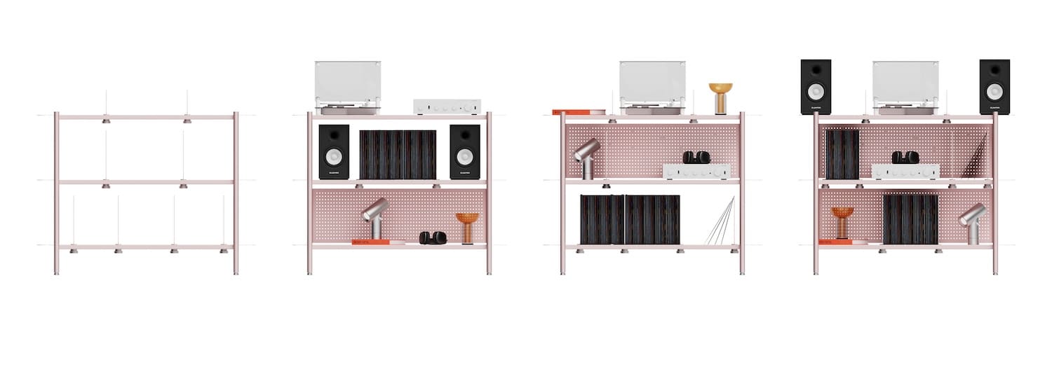 Lara par Alix Videlier : le meuble vinyle en acier qui grandit avec votre collection Lara par Alix Videlier : le meuble vinyle en acier qui grandit avec votre collection