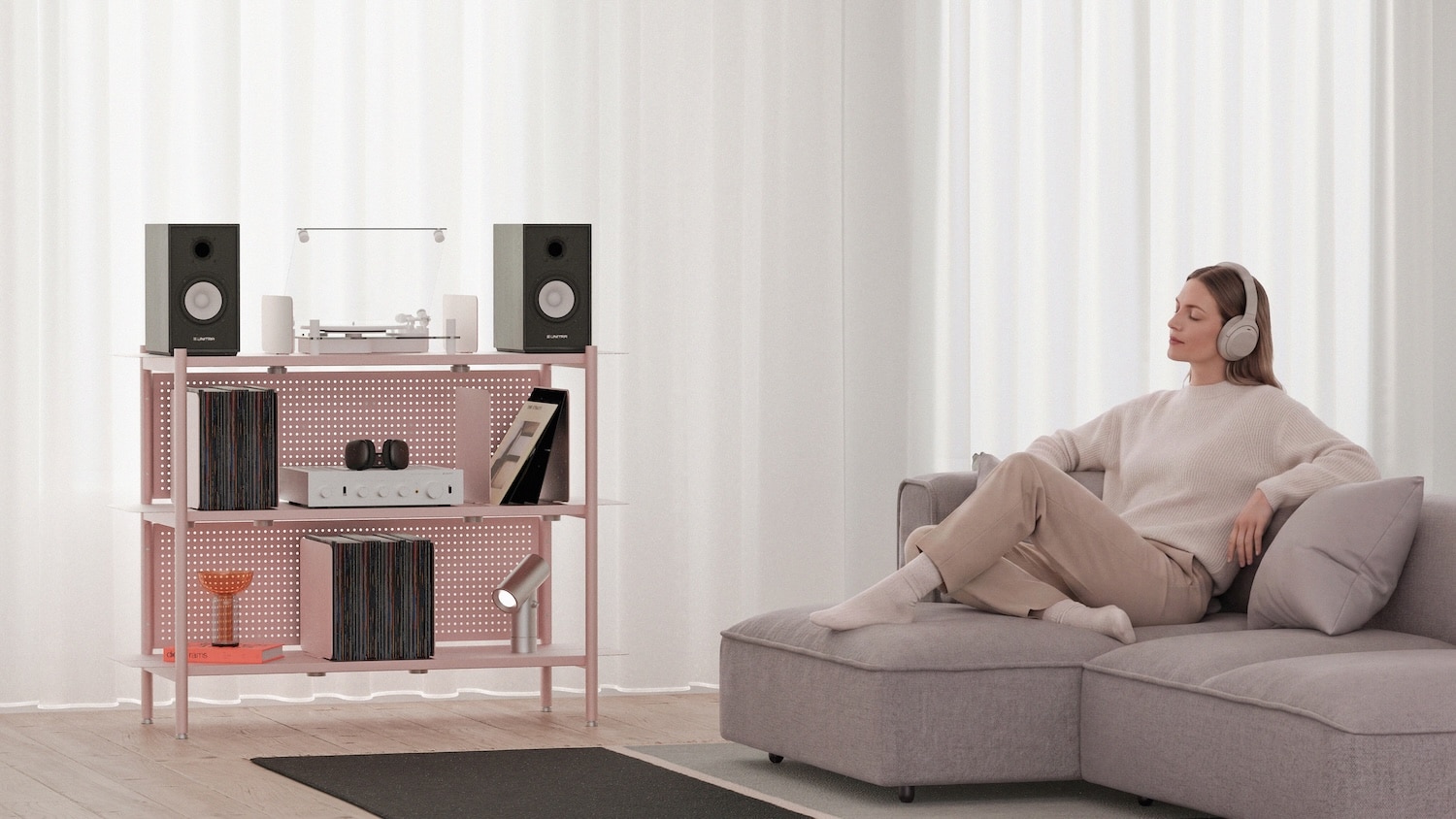 Lara par Alix Videlier : le meuble vinyle en acier qui grandit avec votre collection