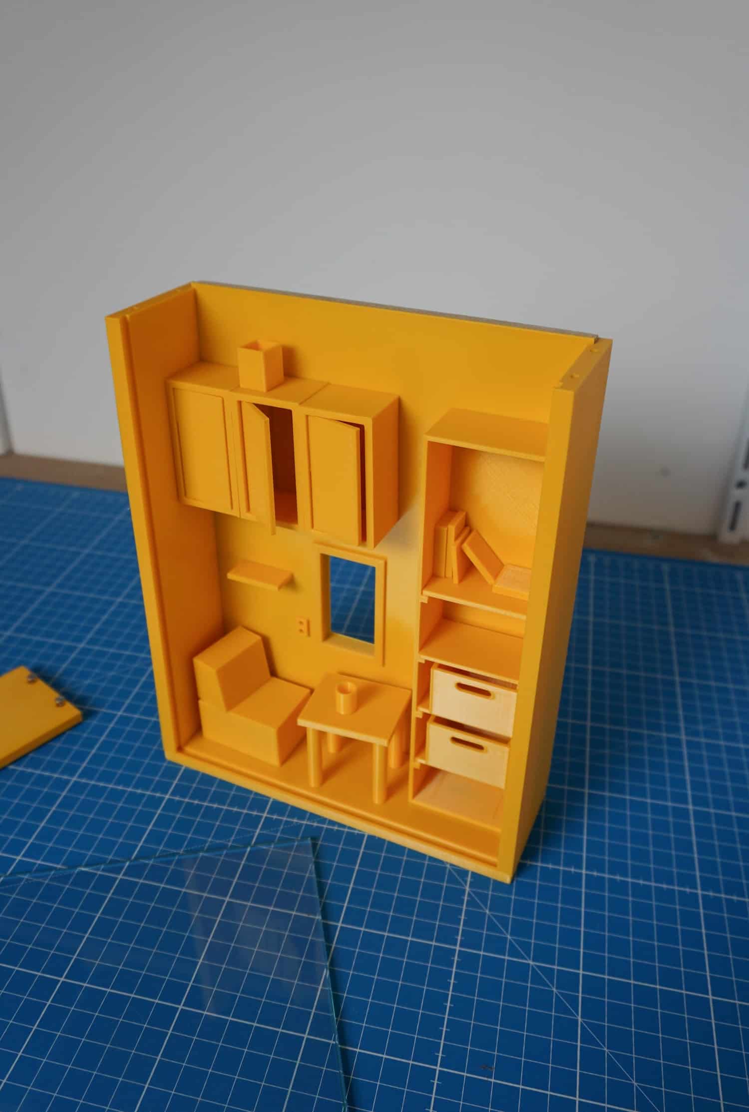 Room Box : Benjamin Decle capture un fragment de chez vous dans une boîte jaune imprimée en 3D