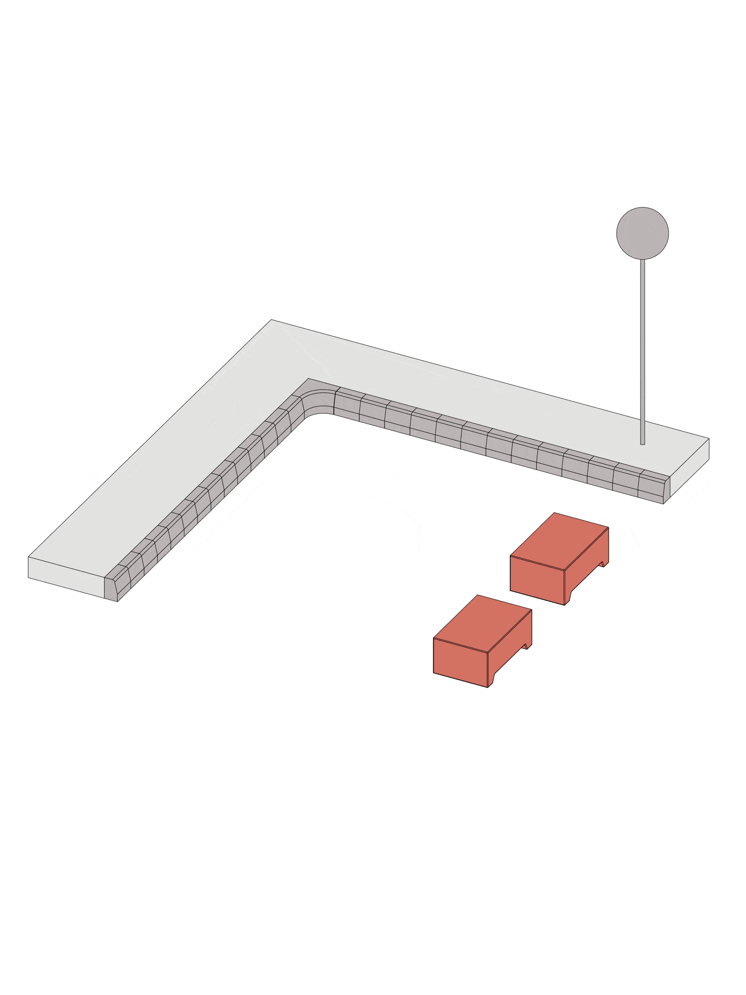 Studio 5•5 réinvente le mobilier urbain d'Évry-Courcouronnes à coups de bordures et de blocs de béton Studio 5•5 réinvente le mobilier urbain d'Évry-Courcouronnes à coups de bordures et de blocs de béton