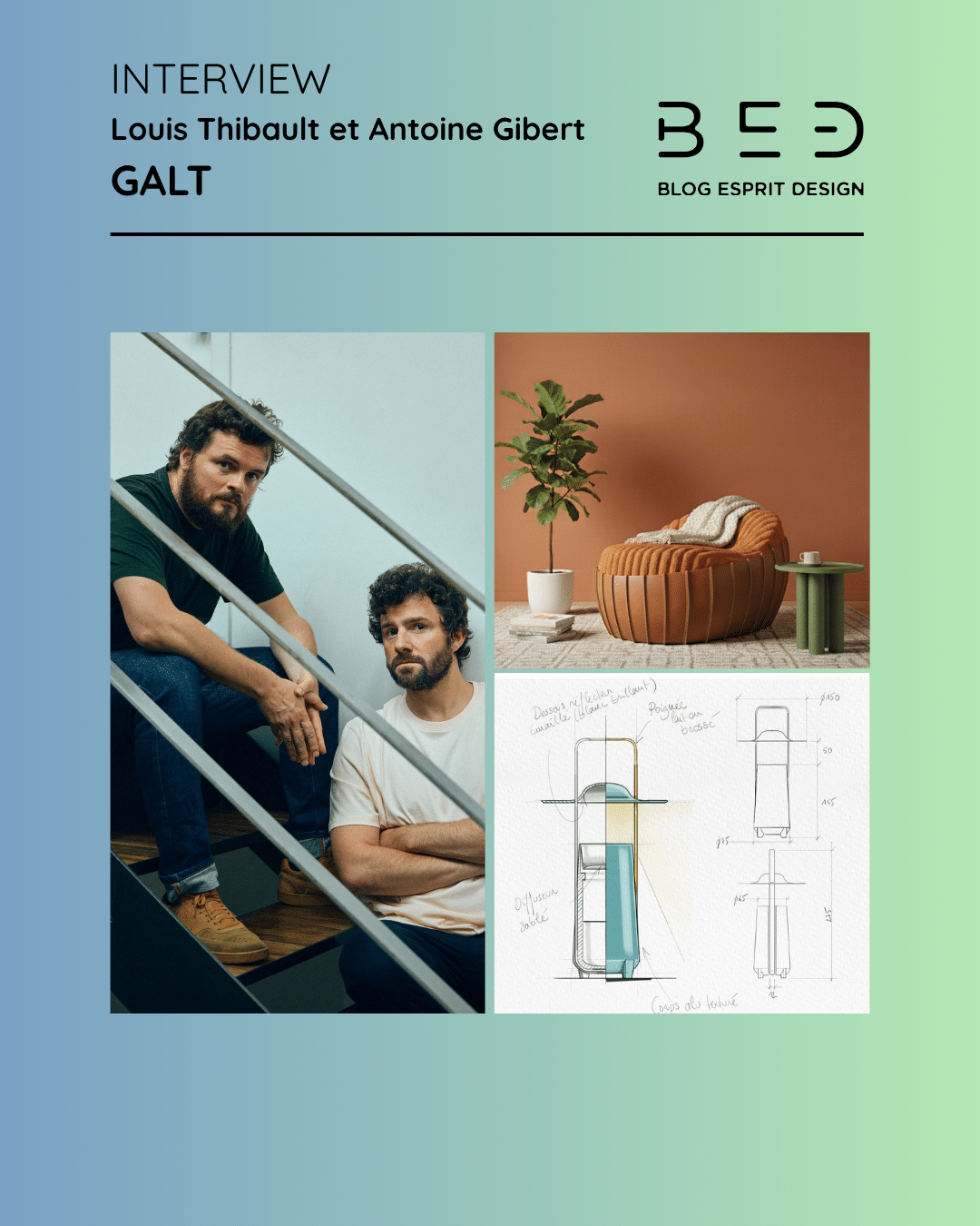 Rencontre : Louis Thibault et Antoine Gibert, le duo GALT qui remet l'artisan au cœur du design industriel Rencontre : Louis Thibault et Antoine Gibert, le duo GALT qui remet l'artisan au cœur du design industriel