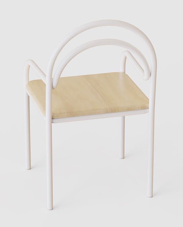 Manuel Golub plie le tube d'acier et rend hommage à la chaise de bistrot Manuel Golub plie le tube d'acier et rend hommage à la chaise de bistrot