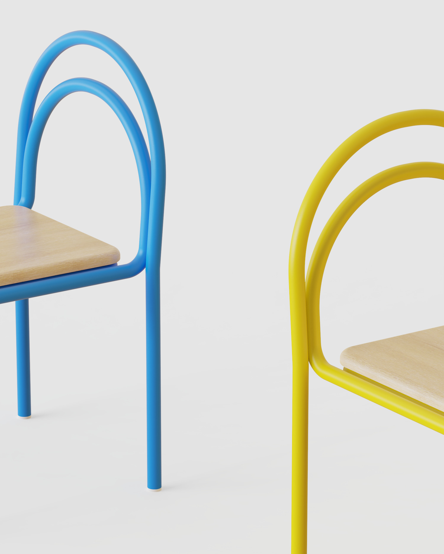 Manuel Golub plie le tube d'acier et rend hommage à la chaise de bistrot Manuel Golub plie le tube d'acier et rend hommage à la chaise de bistrot