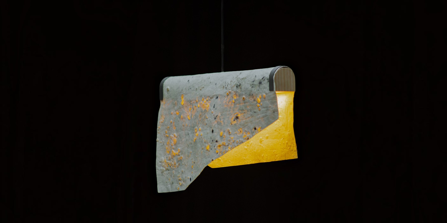 Quand un tapis de selle mexicain devient un luminaire en cellulose cultivée